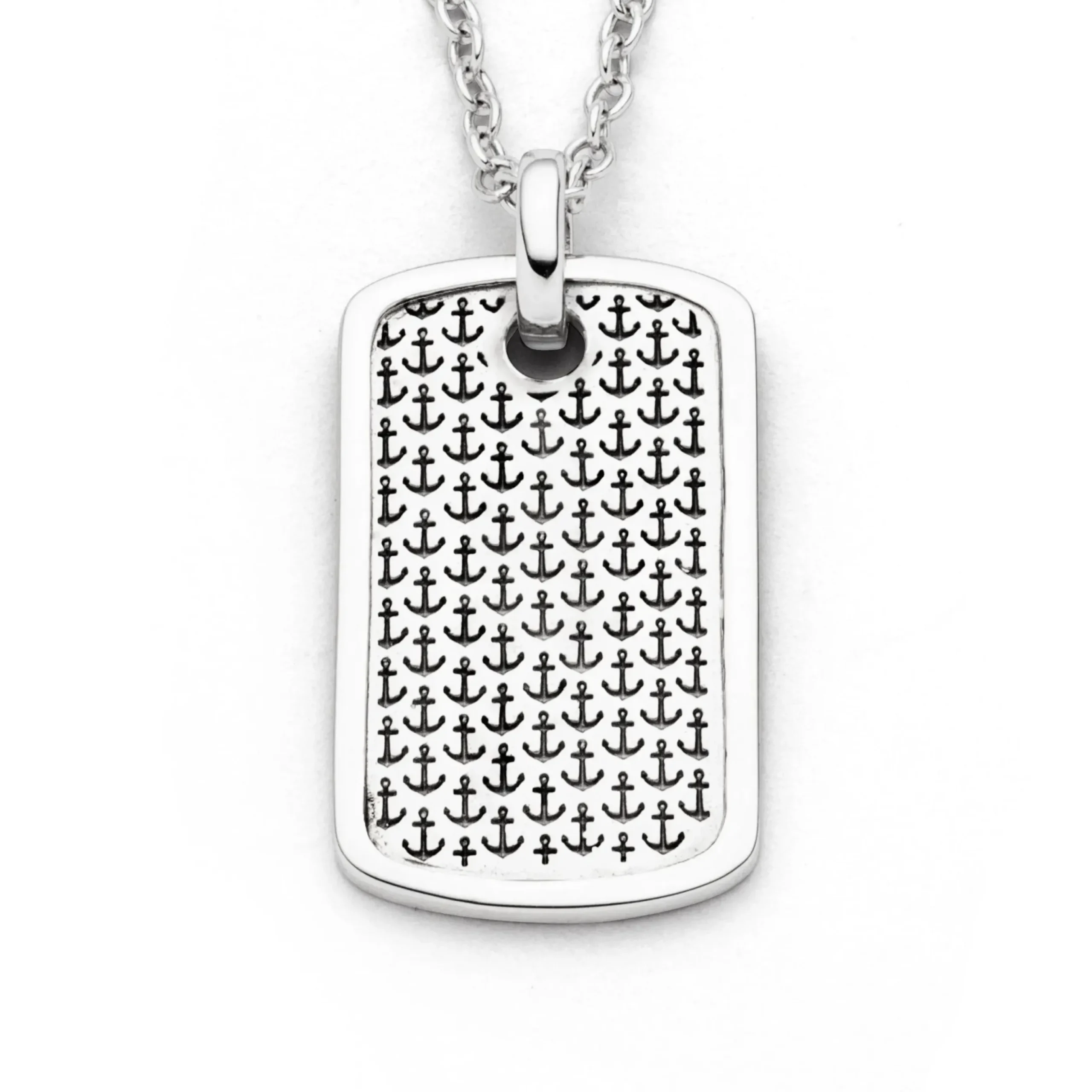 Anhänger Ankerplatz "Anker" rhodiniert