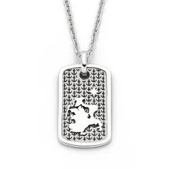 Anhänger Ankerplatz "Rügen" rhodiniert