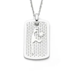 Anhänger Ankerplatz "Sylt" L rhodiniert