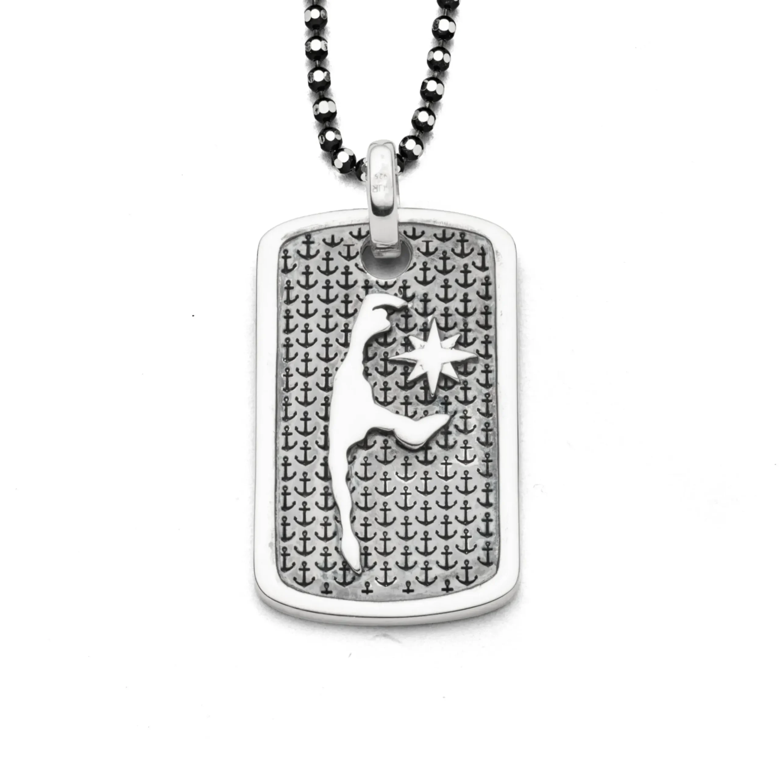 Anhänger Ankerplatz "Sylt" L oxidiert