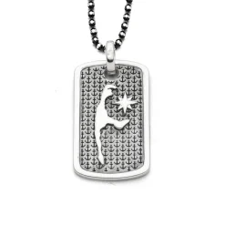 Anhänger Ankerplatz "Sylt" L oxidiert