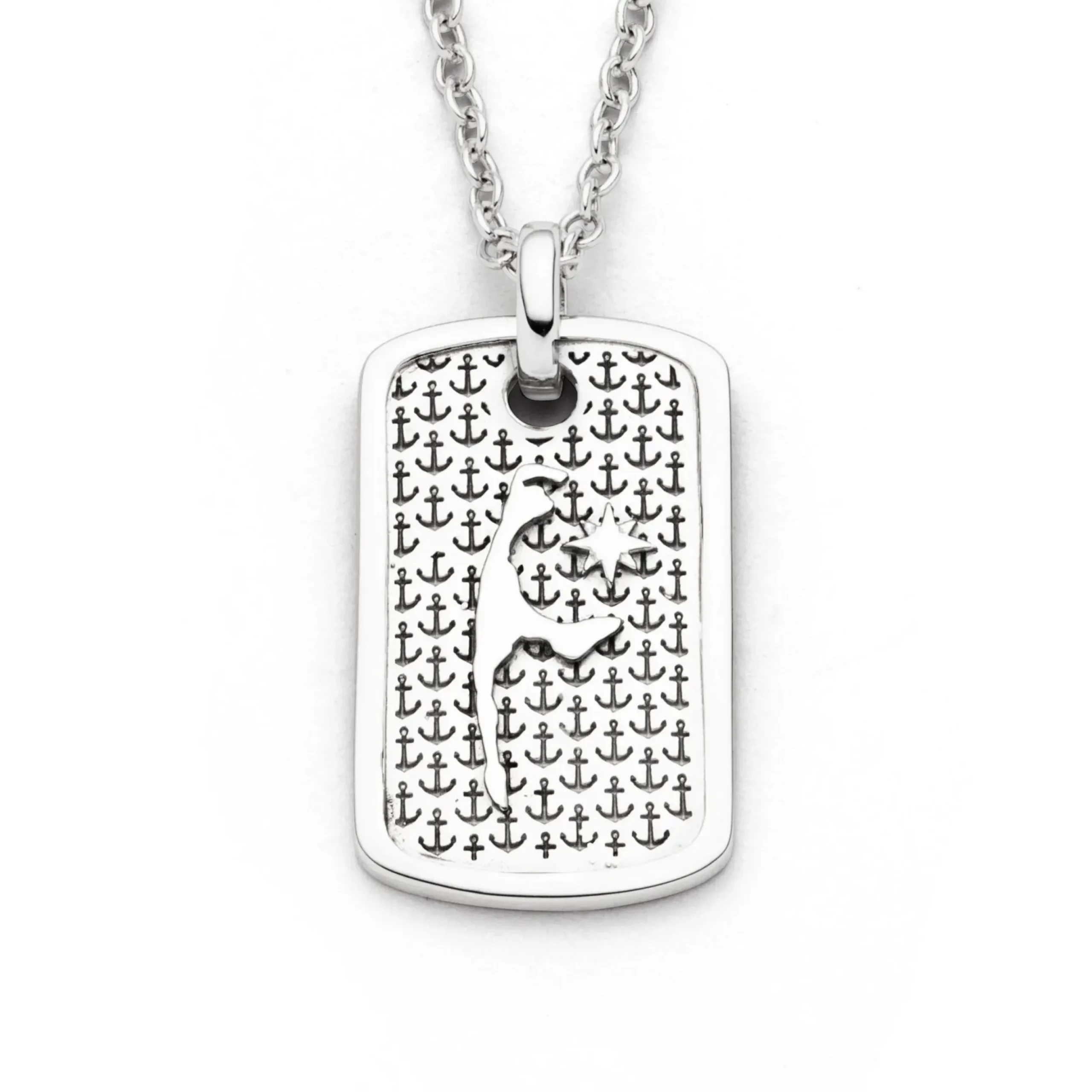 Anhänger Ankerplatz "Sylt" rhodiniert