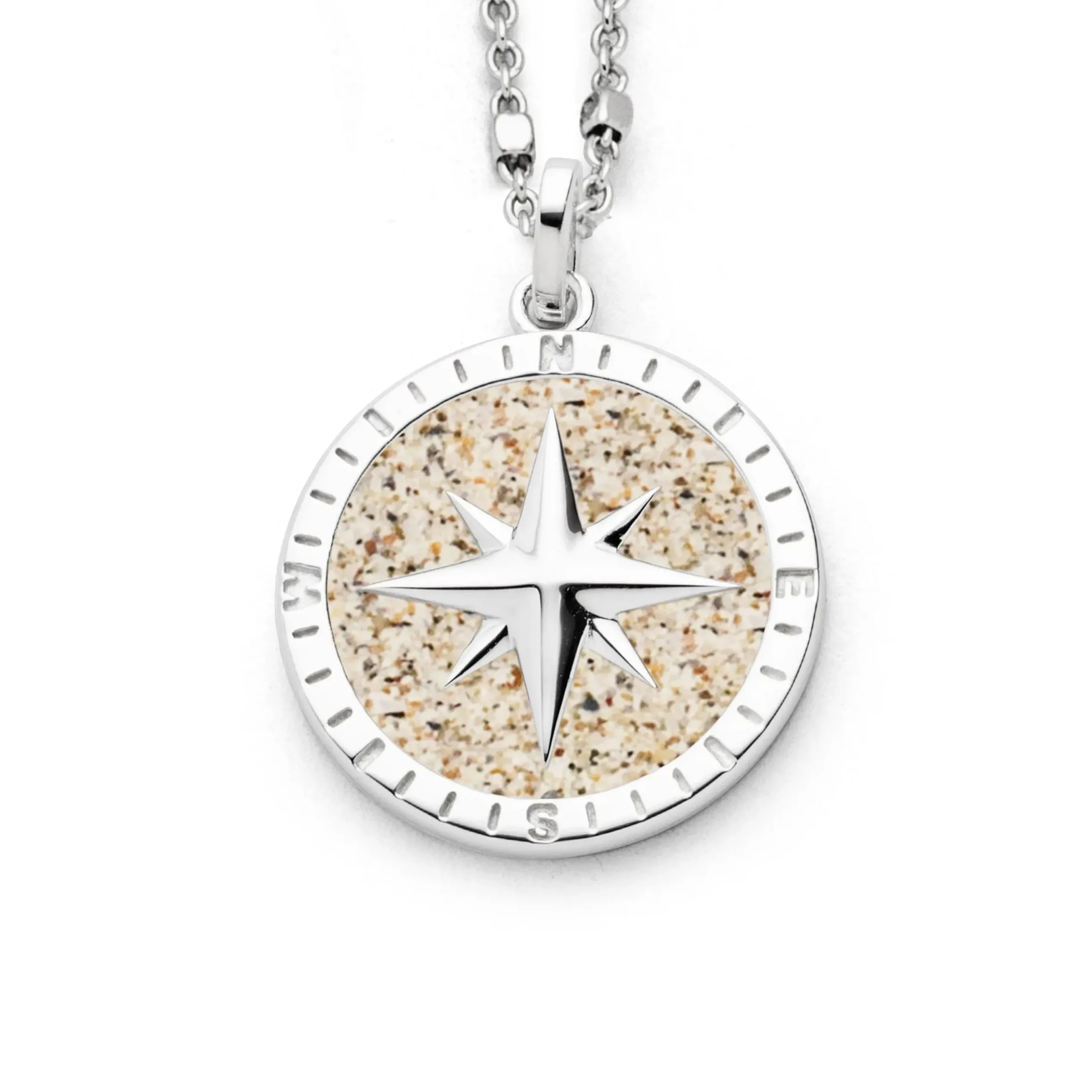 Anhänger "Kompassrose 2.0" Strandsand