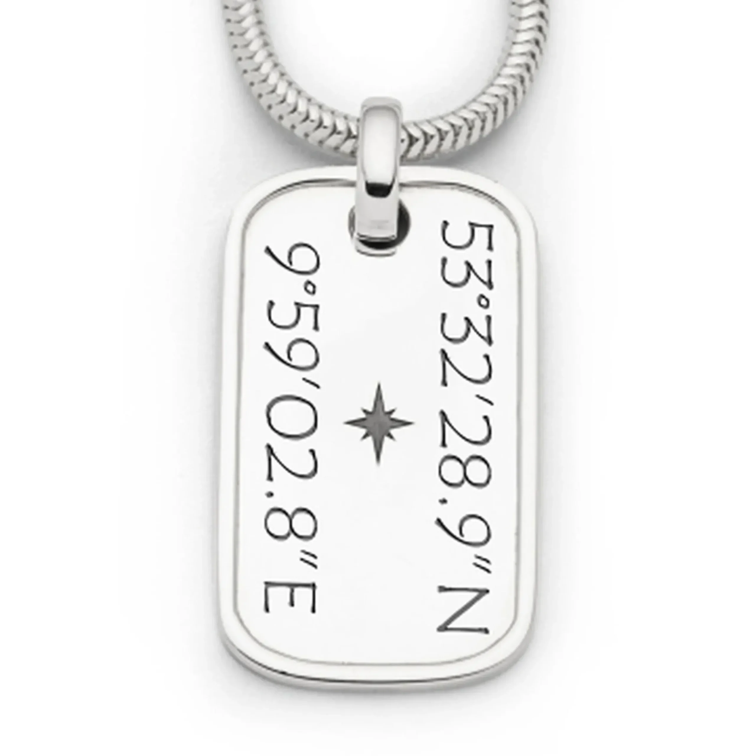 Anhänger "LieblingsOrt" Hamburg Koordinaten