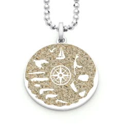 Anhänger "Nordsee Kompassrose" Strandsand