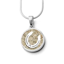 Anhänger Pferdeglück "Hufeisen" Strandsand