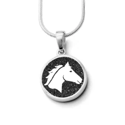 Anhänger "Pferdeglück" Lavasand