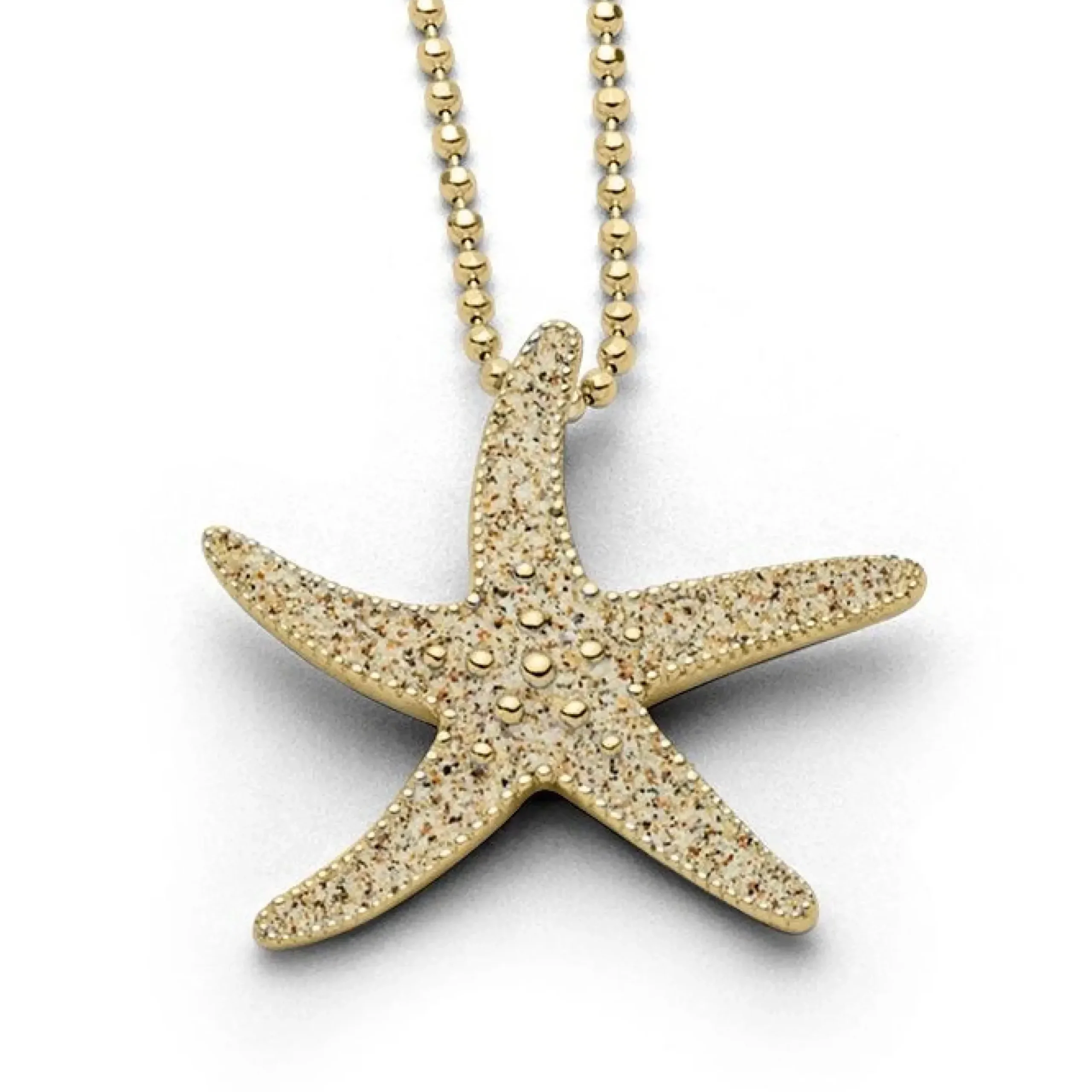 Anhänger "Sandseestern" vergoldet