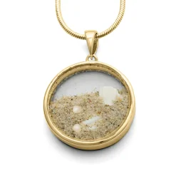 Anhänger "Sandsturm" vergoldet