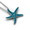 Anhänger "Seestern/Steinsand blau"