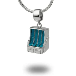 Anhänger "Strandkorb" Steinsand blau