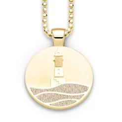 Anhänger Strandwellen "Büsum" Strandsand vergoldet