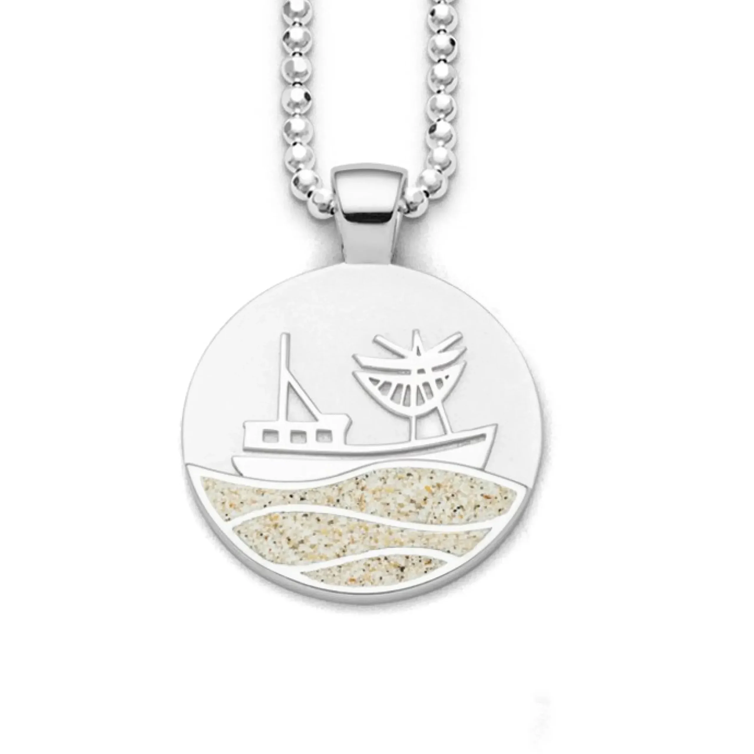 Anhänger Strandwellen "Kutter" Strandsand