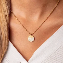 Anhänger "Welle" vergoldet