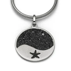 Anhänger "Welle/Seestern" Lavasand