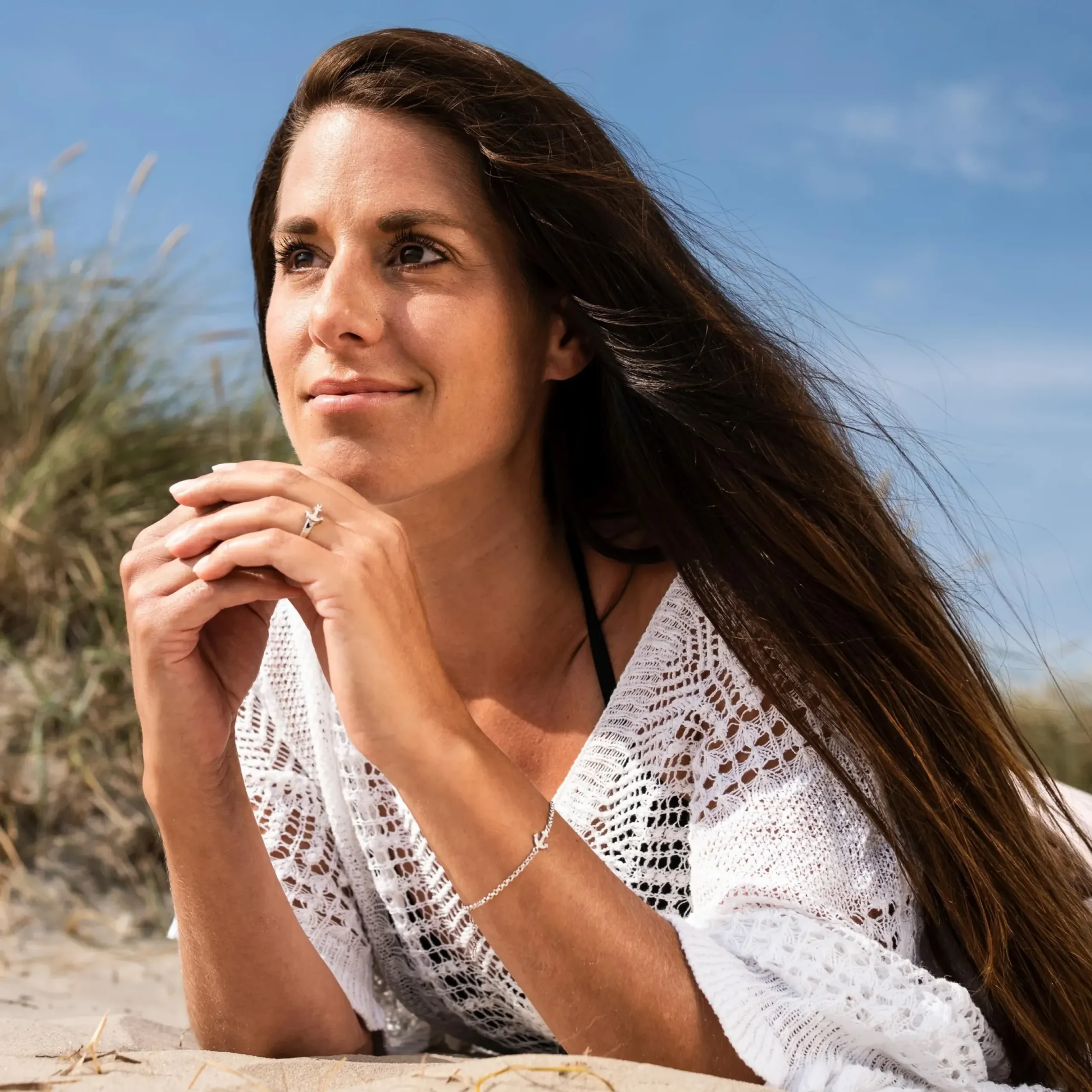 Armband "Anker" Strandsand