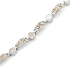 Armband "Eleganza" Strandsand/Perlmutt