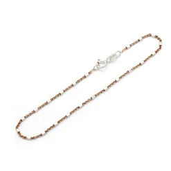 Armband "Fantasie" 1,2 mm" rose vergoldet/Silber