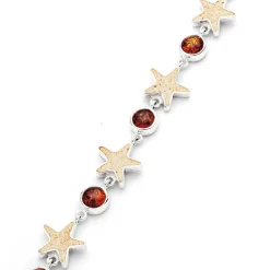 Armband "Sandseestern/Bernstein" Strandsand