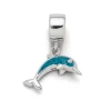 Charm "Delfin" Blauer Steinsand