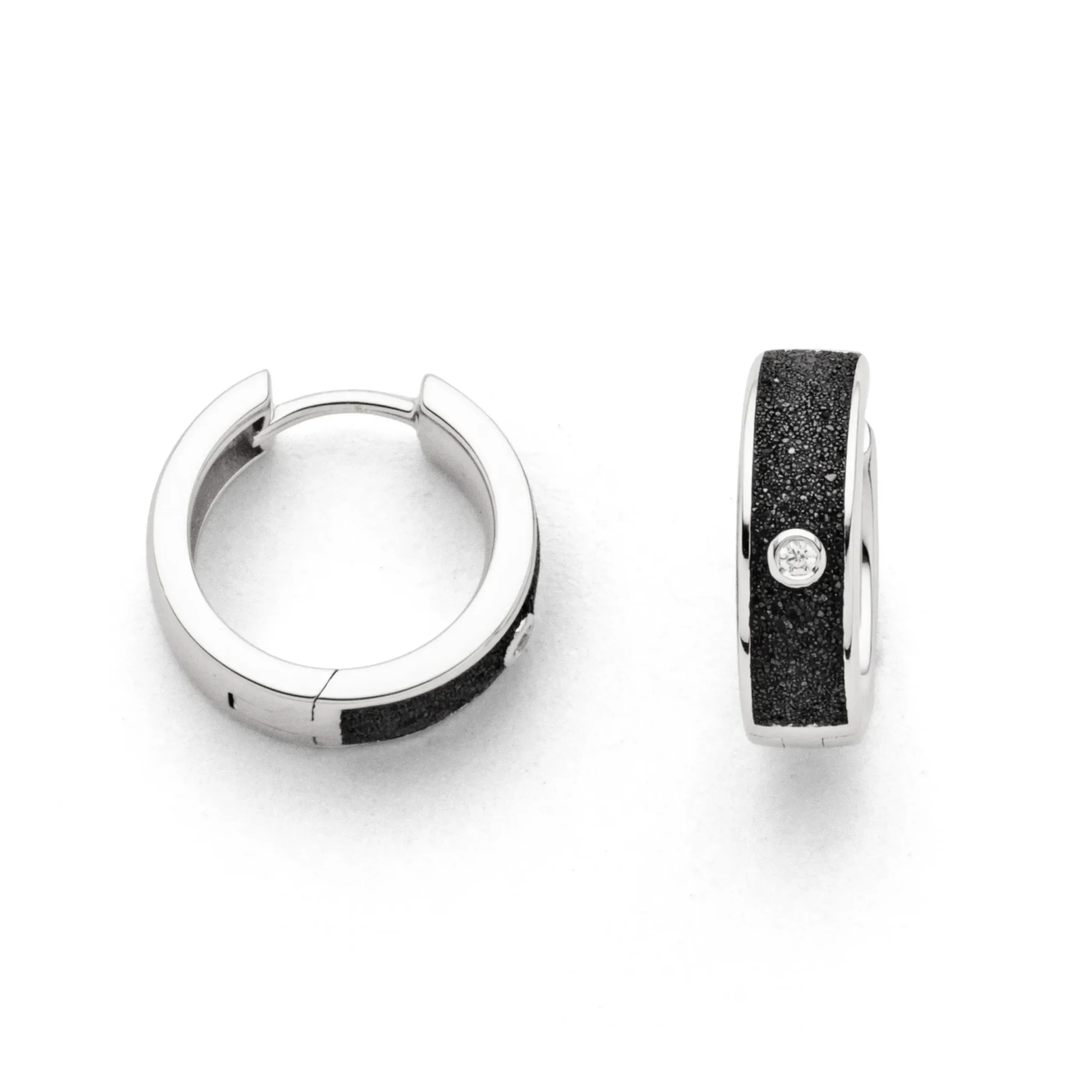 Creole"Nordlicht" Lavasand/Zirkonia rhodiniert