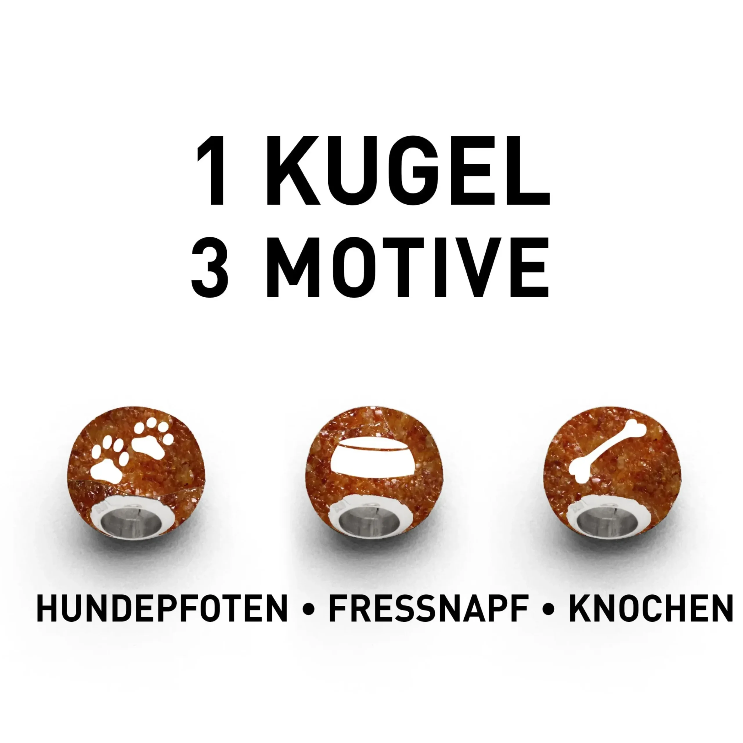 Kette "Lucky Dog" mit Bernsteinsand