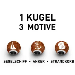 Kette "Ostsee" mit Bernsteinsand