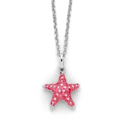 Kette "Seestern" Steinsand rosa