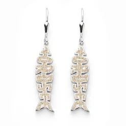 Ohrhänger Fischgräte Nordsee Strandsand