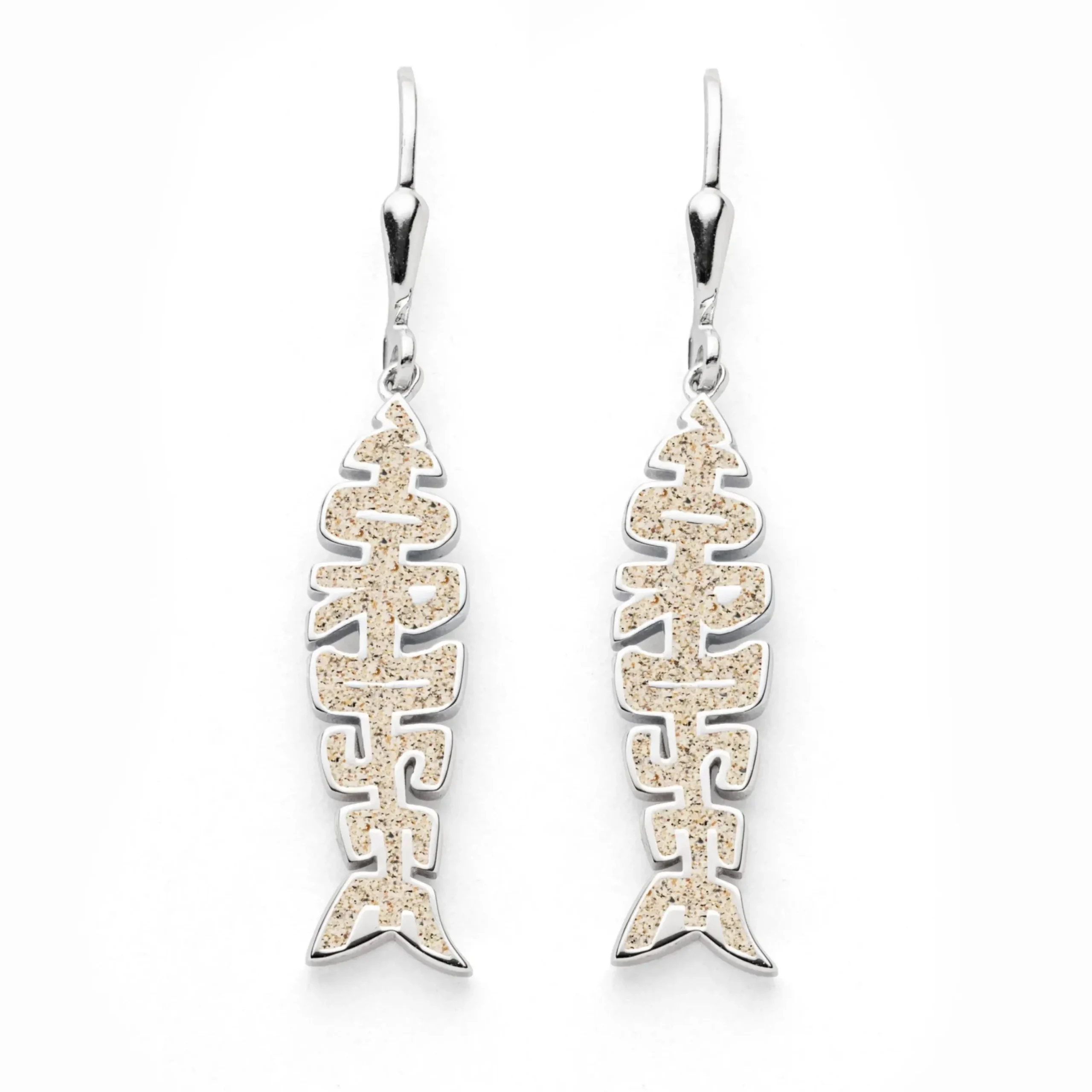 Ohrhänger Fischgräte Nordsee Strandsand