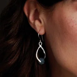 Ohrhänger "Swinging" Lavasand