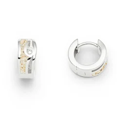 Ohrring "Maui" Strandsand/Zirkonia rhodiniert