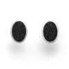 Ohrstecker "Lavasand"oval