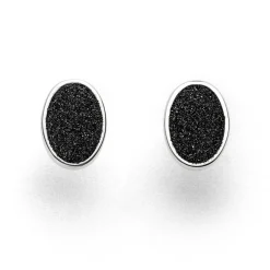 Ohrstecker "Lavasand"oval