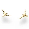 Ohrstecker "Möwe" vergoldet