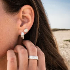 Ohrstecker Strandwelle "Fischschwarm" 8 mm