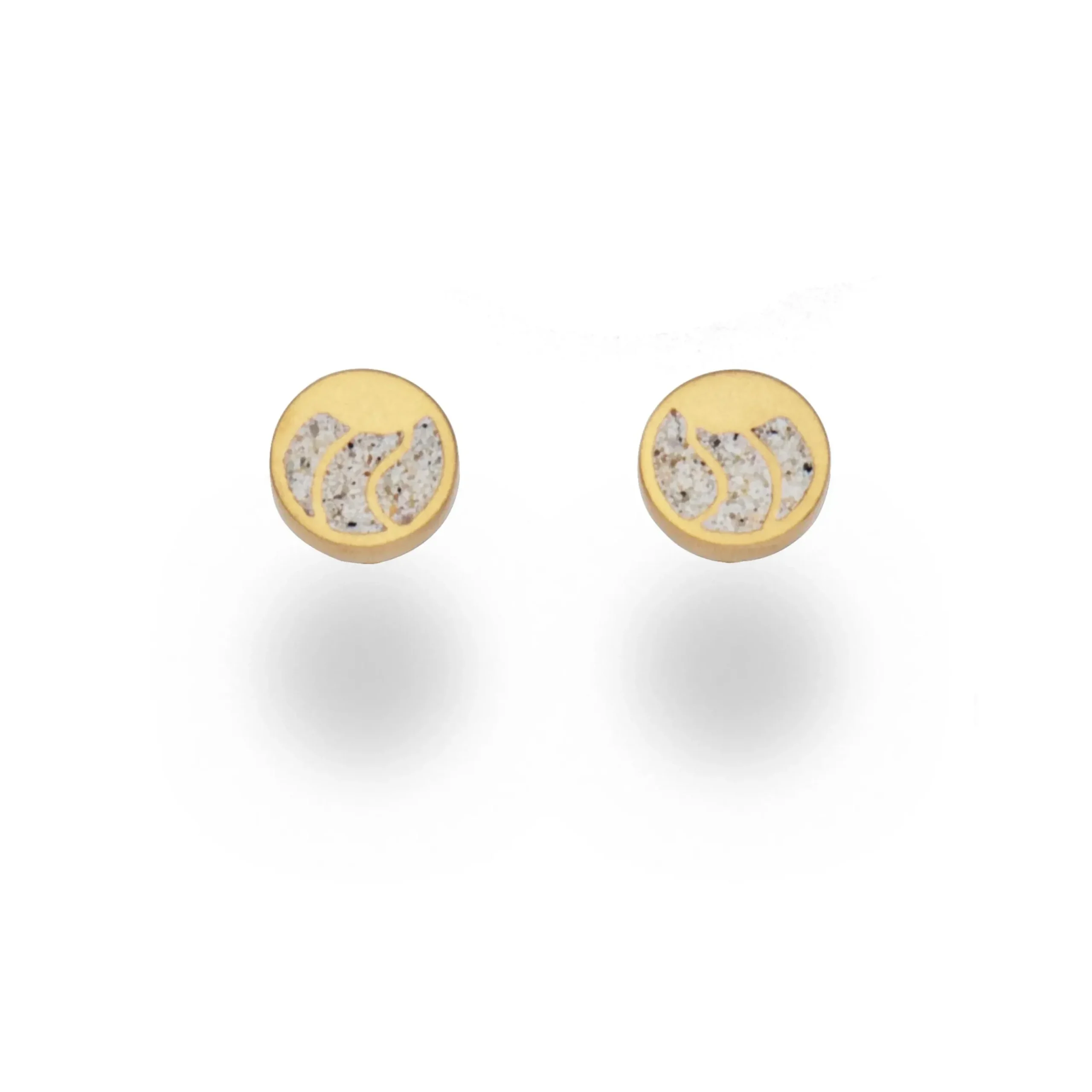 Ohrstecker "Welle" vergoldet