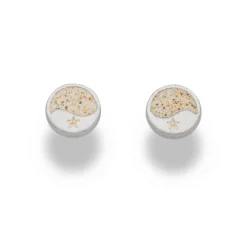 Ohrstecker "Welle/Seestern" Strandsand