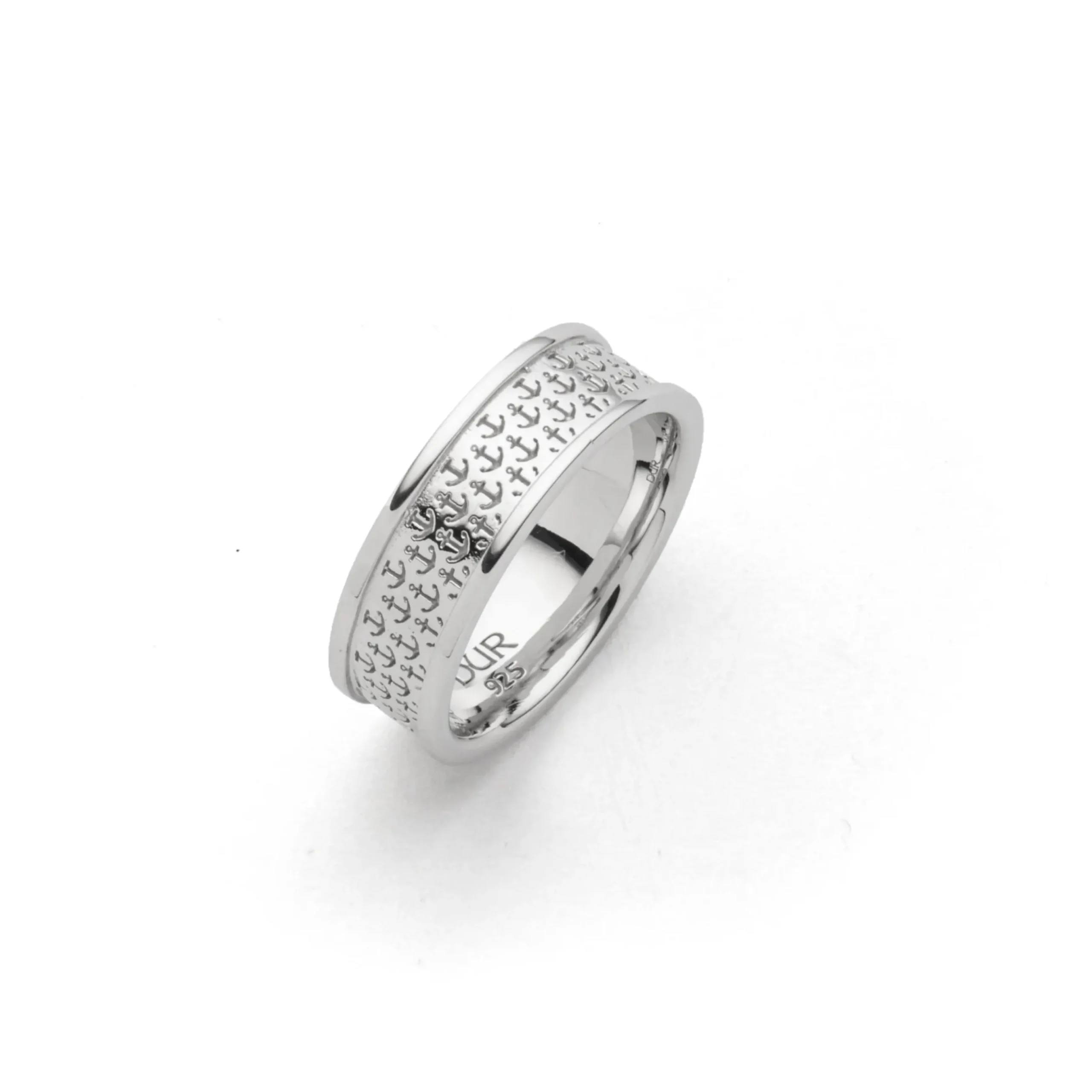 Ring "Ankerplatz" 7 mm rhodiniert