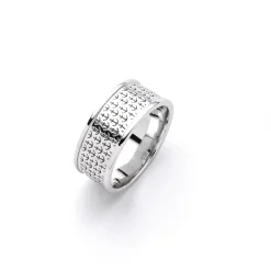 Ring "Ankerplatz" 9 mm rhodiniert