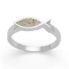 Ring "Fisch" Strandsand