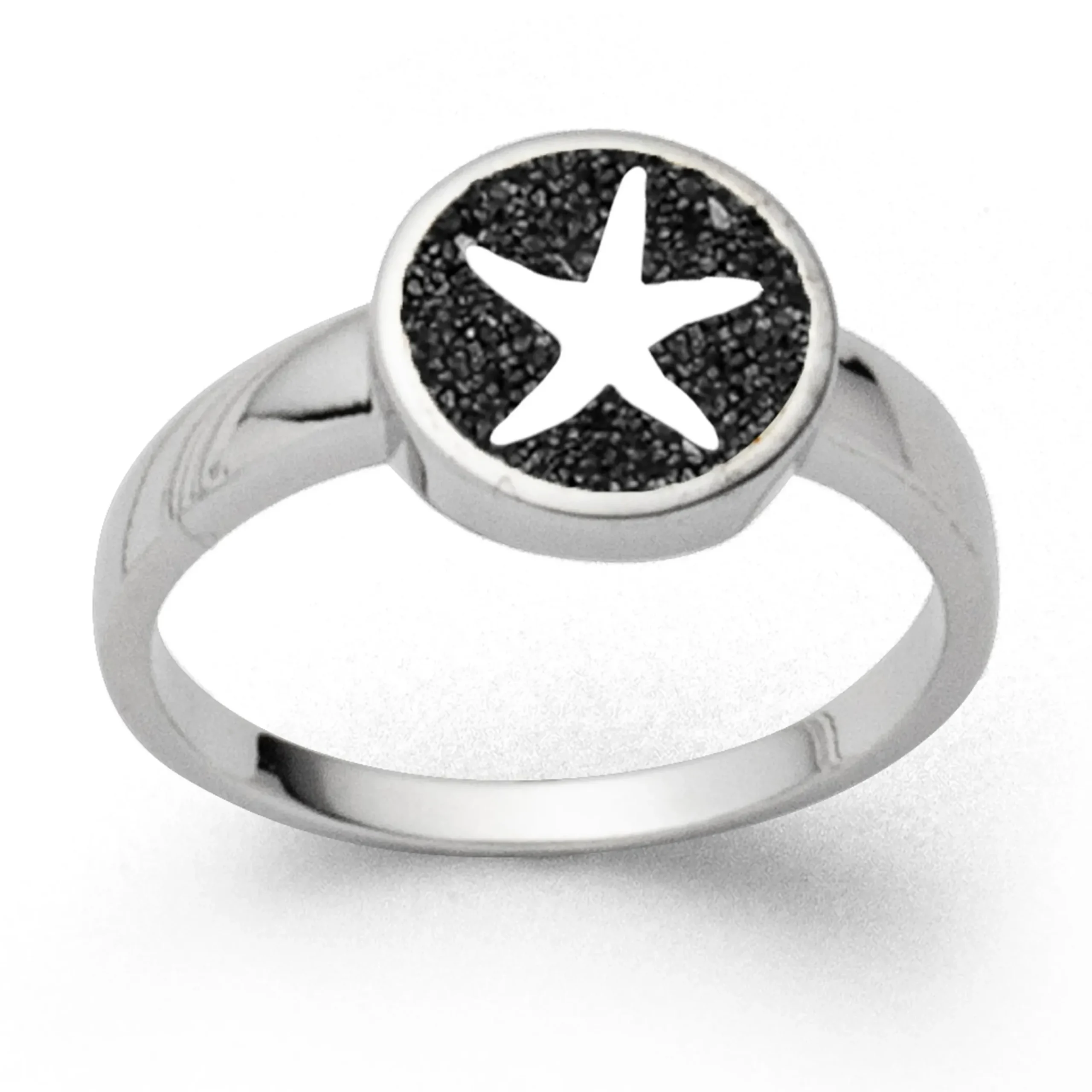 Ring "Seestern" Lavasand