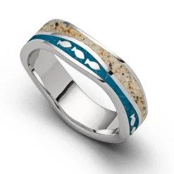 Ring Strandwelle "Fischschwarm"