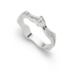 Ring "Strandwellen Muschel 2.0", schmal