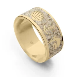 Strandring "Ostsee" vergoldet